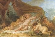 Nicolas-rene jollain Sleeping Cupid Sweden oil painting artist